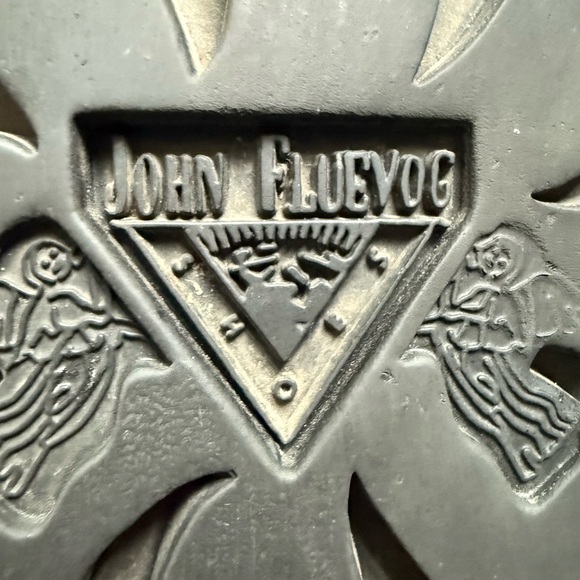 John Fluevog Black Leather Brogue Contrasting Saddle Stitch Oxford Lace Up Shoes - Picture 9 of 9